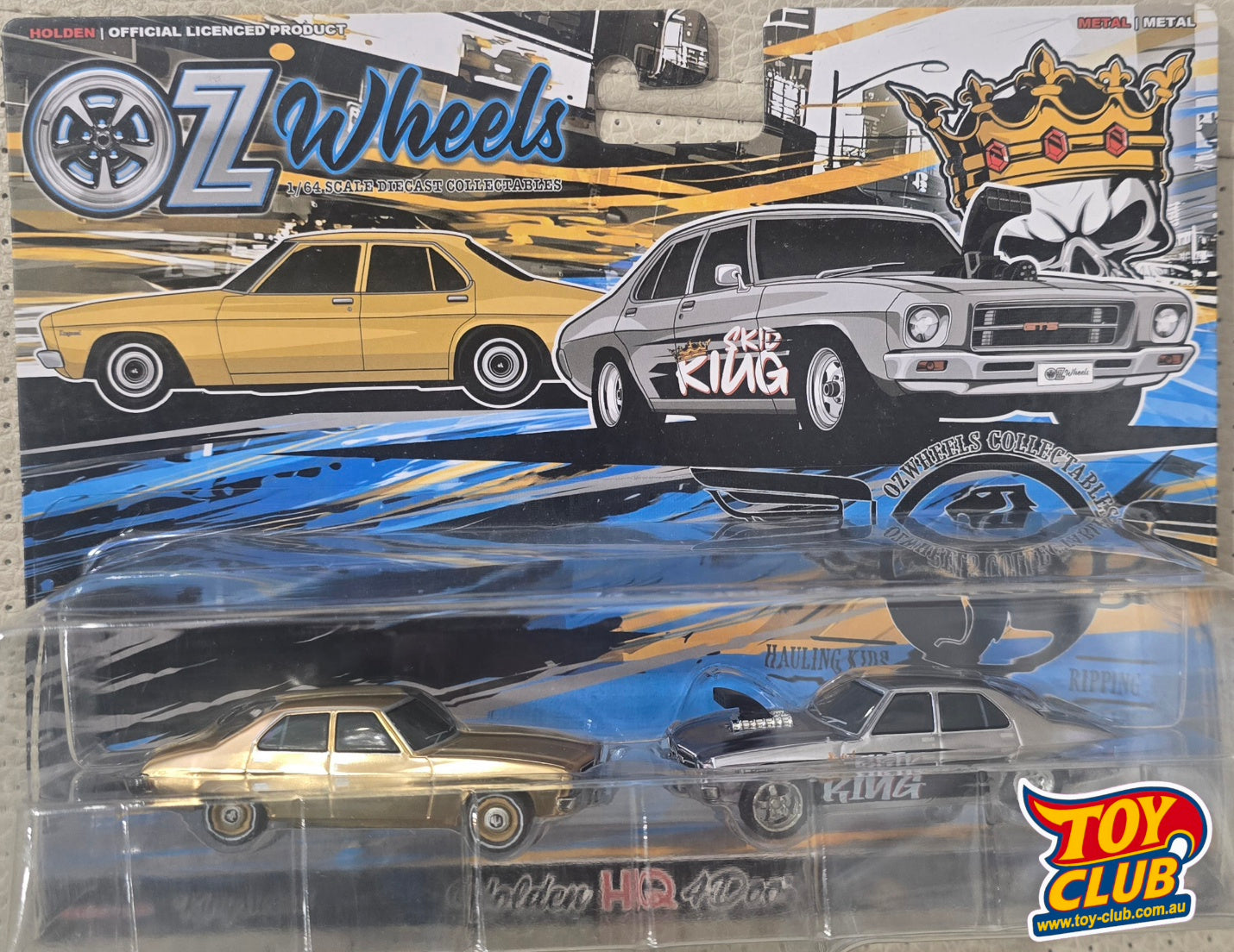 Oz Wheels SUPER CHASE Holden HQ GTS & Kingswood Skid King Twin Pack –  Limited Edition 1:64 Diecast