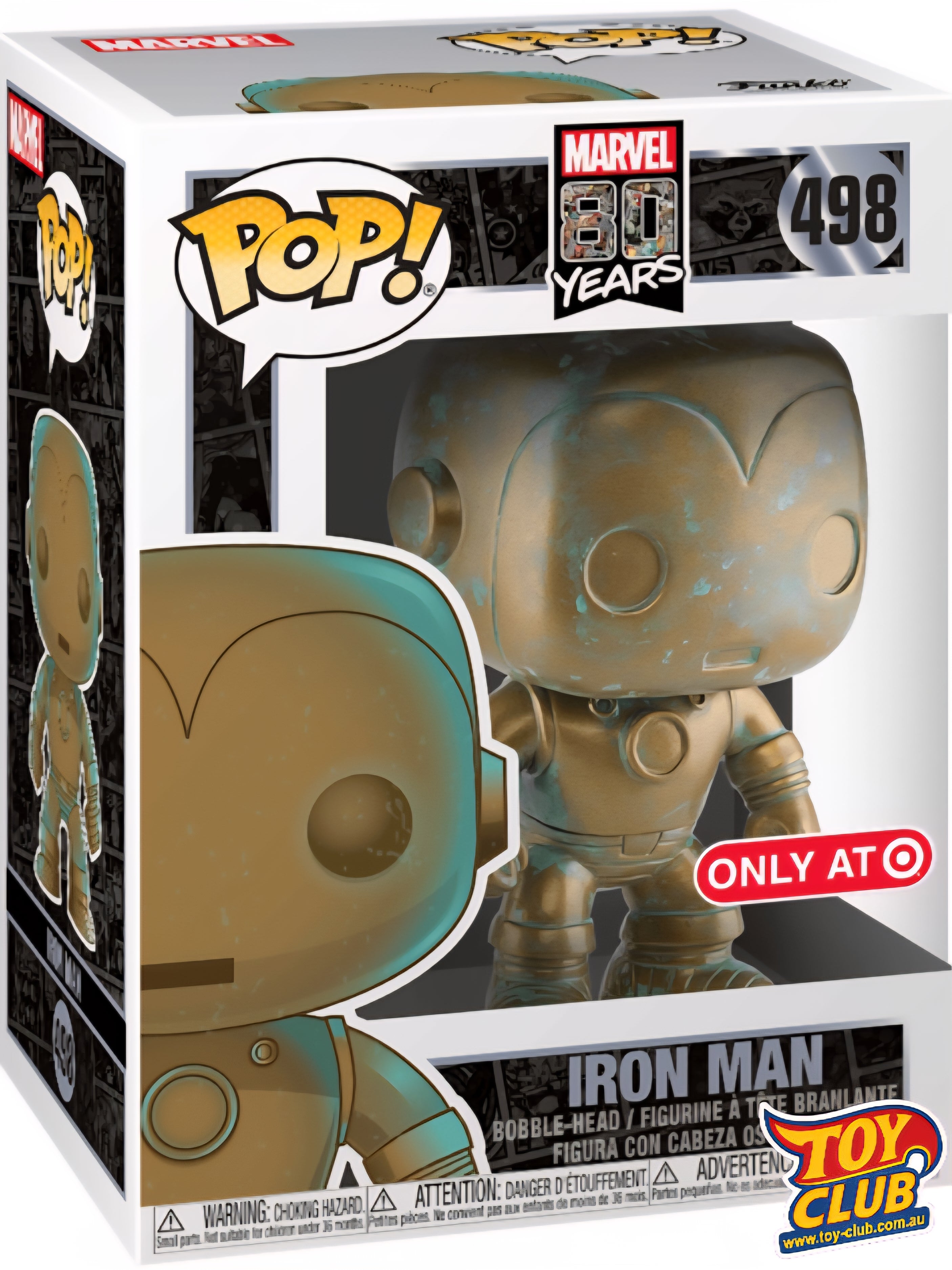 Funko Pop! Marvel 80 Years - Iron Man (Patina) Special Edition - Vinyl Figure #498