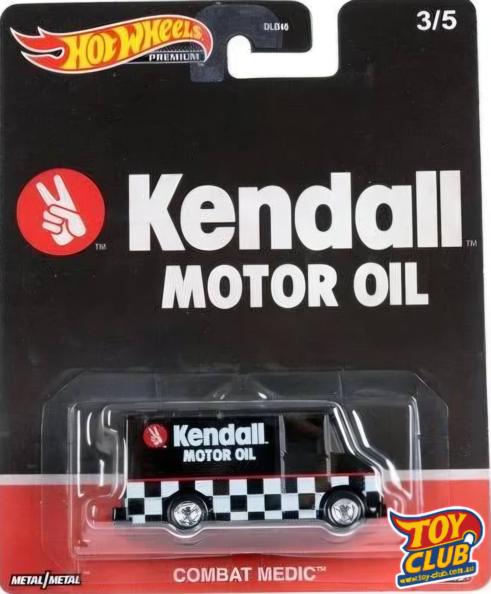 Hot Wheels Premium Vintage Oil Kendall Motor Oil Combat Medic 3/5 Real Riders 2023