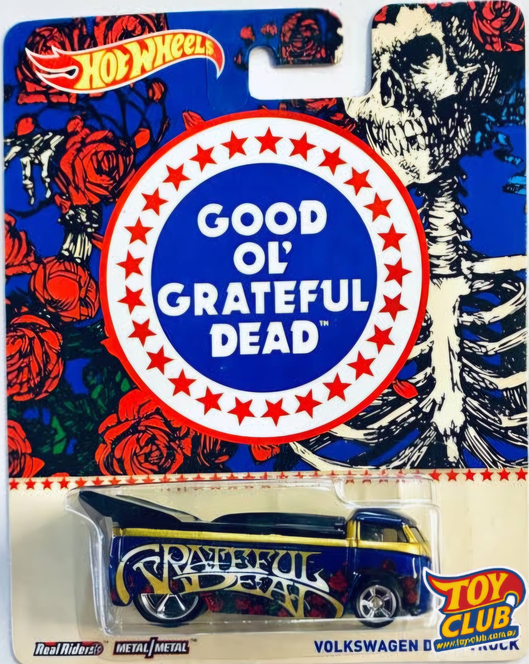 Hot Wheels Premium Pop Culture Grateful Dead Volkswagen Drag Truck Real Riders 2014