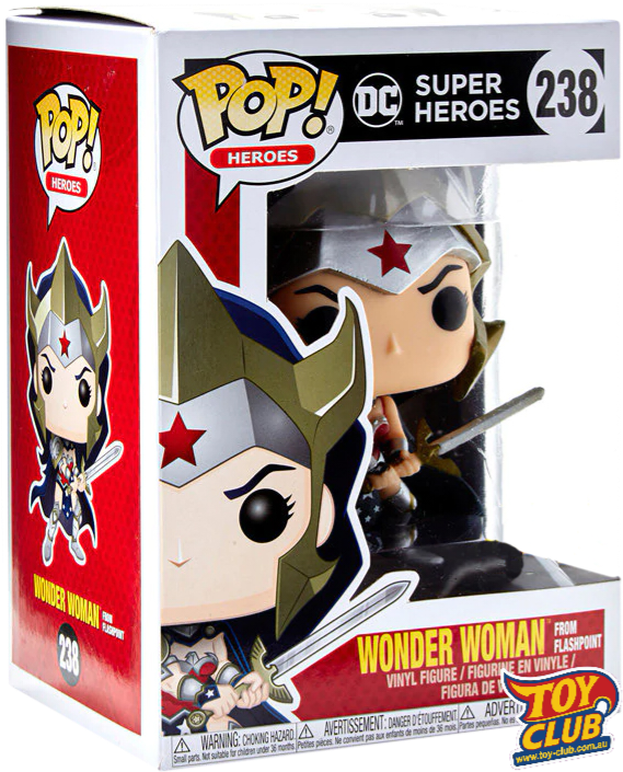 Funko Pop! DC Comics - Super Heroes - Wonder Woman from Flashpoint, Vinyl Figure #238 #31664