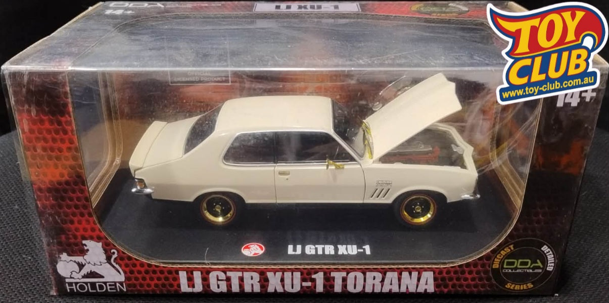 DDA Holden LJ GTR XU-1 Torana GOLD CHASE White 1:24 Scale Model