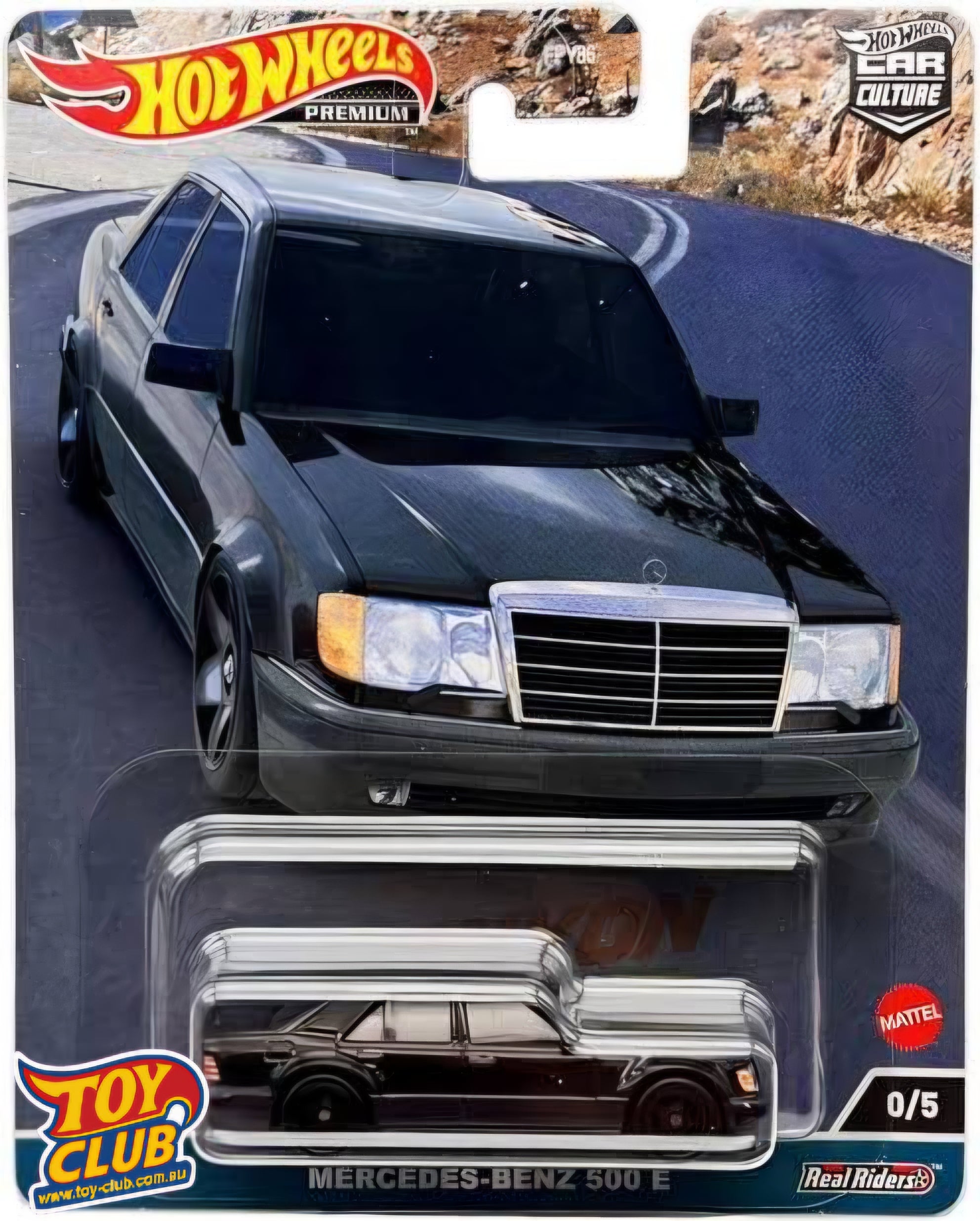 Hot Wheels 2023 Car Culture Canyon Warriors Mercedes Benz 500 E Chase 0/5