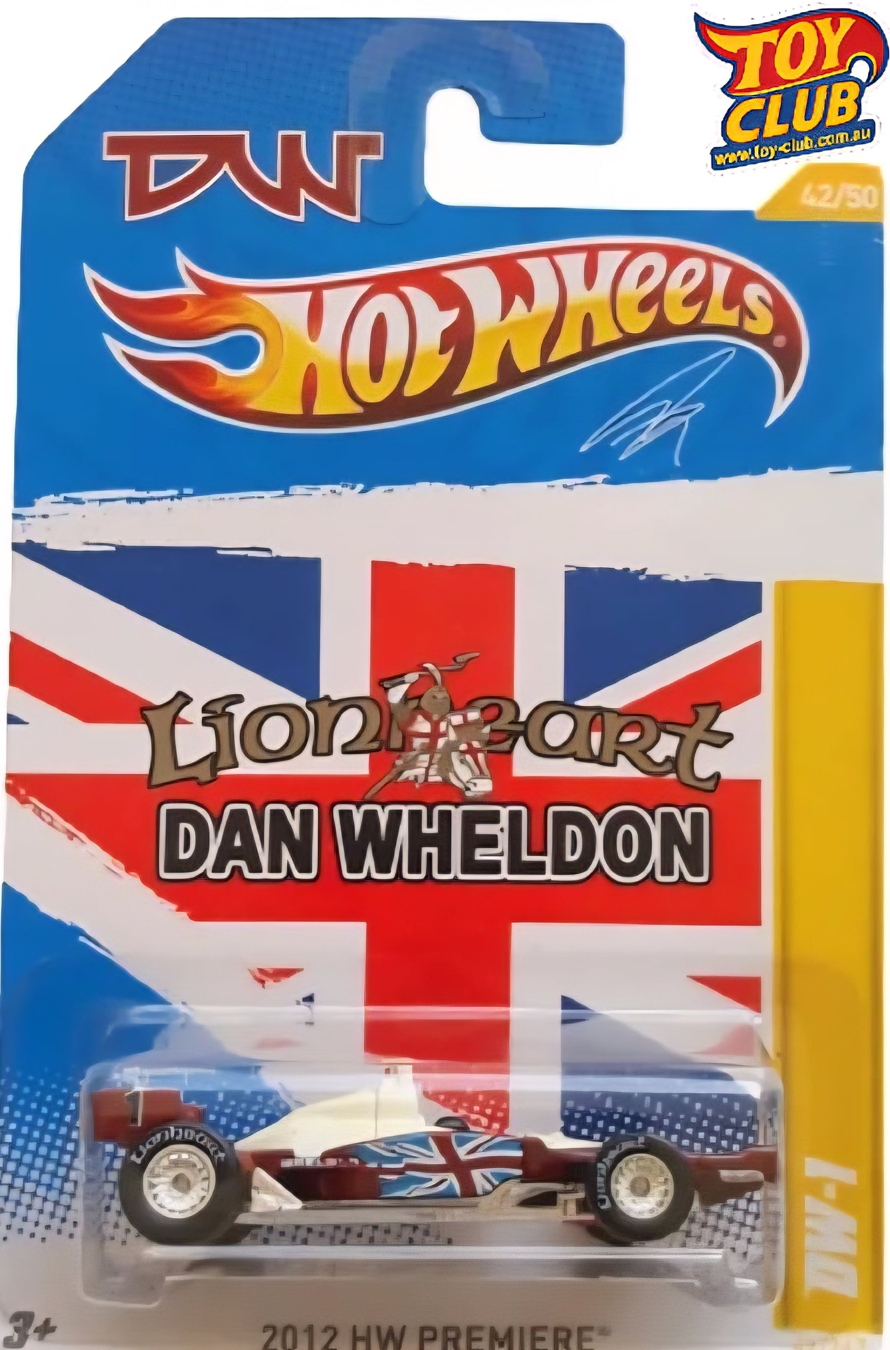 Hot Wheels Vintage - Dan Wheldon Lionheart 2012 HW Premiere Indy Car DW1
