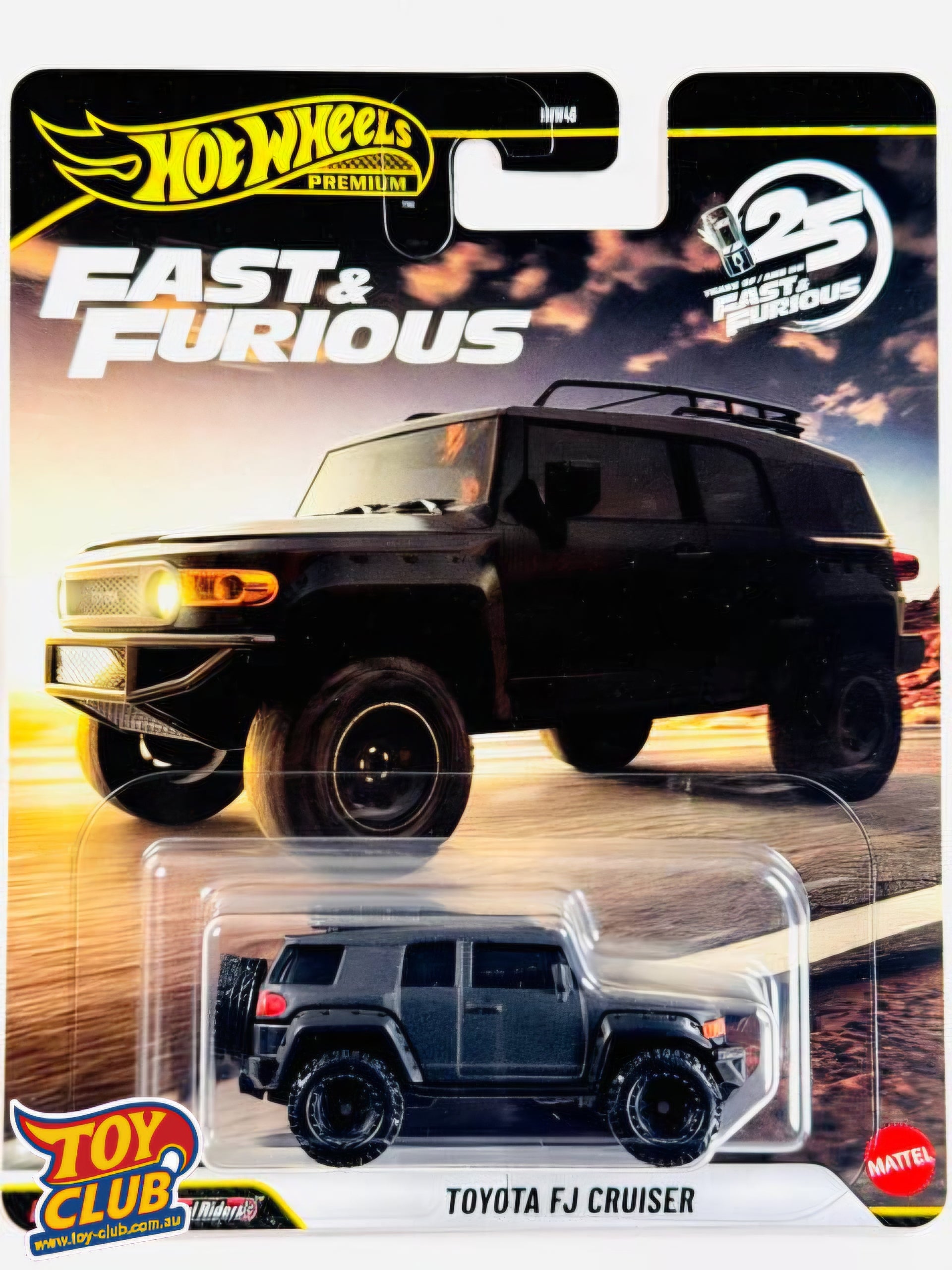 Hot Wheels Premium Fast & Furious 25th Anniversary Toyota FJ Cruiser Real Riders
