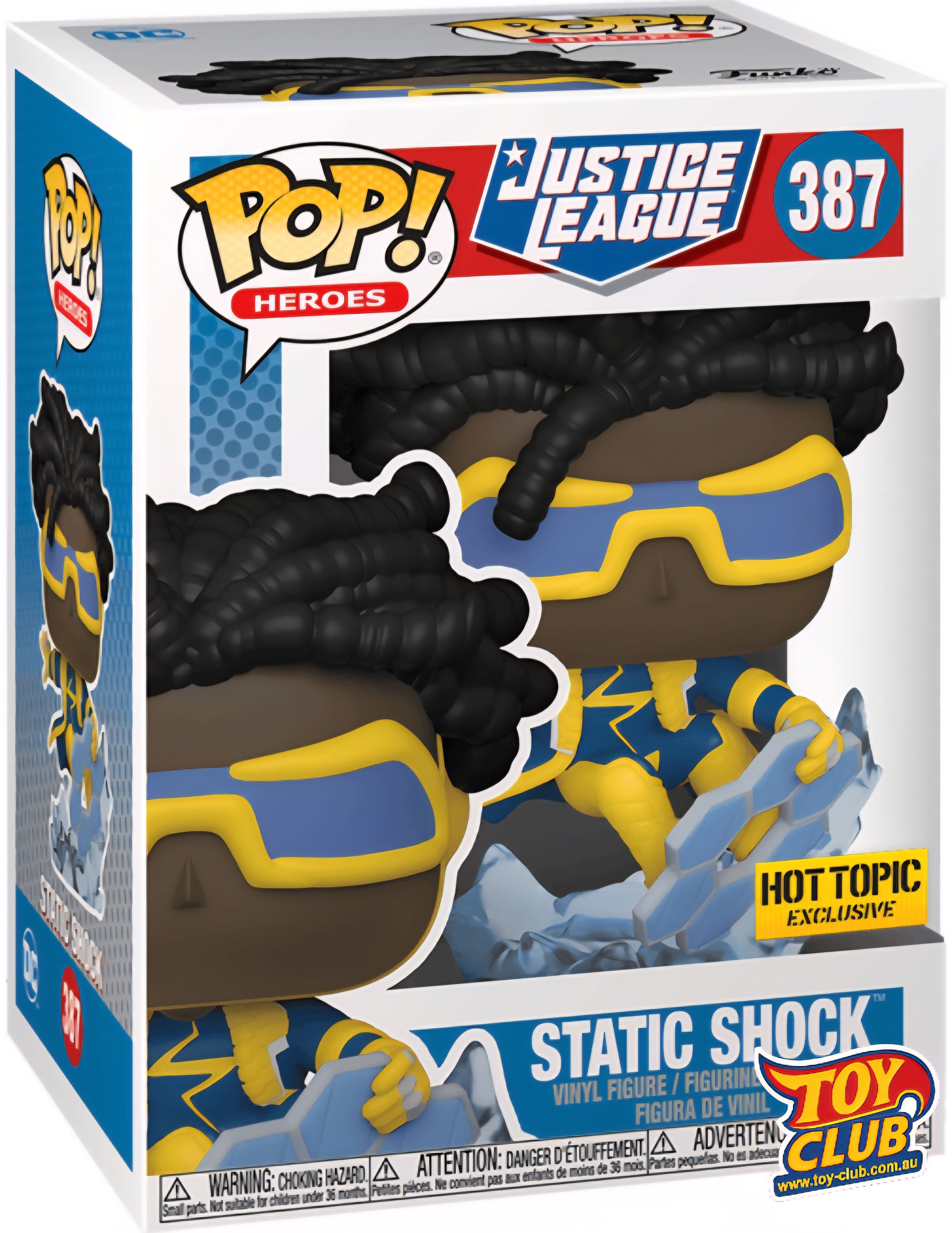 Funko Pop! DC Comics - Justice League - Static Shock, Vinyl Figure #387 #55080