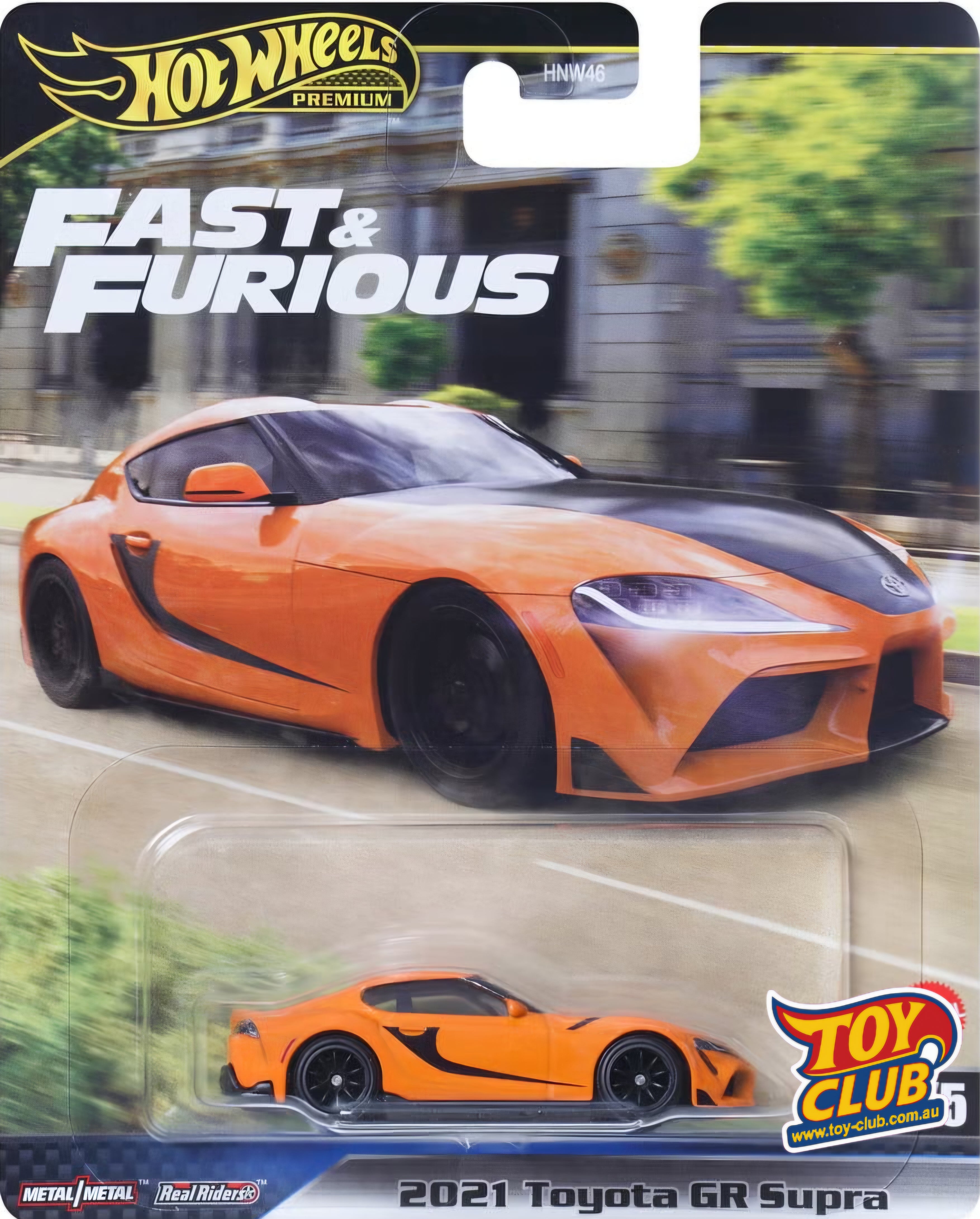 Hot Wheels Fast & Furious Premium Mix 2021 Toyota GR Supra 5/5 Real Riders
