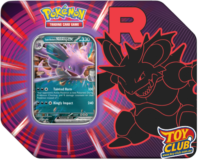 Pokémon TCG - Scarlet & Violet - Nidoking ex Team Rocket Large Tin