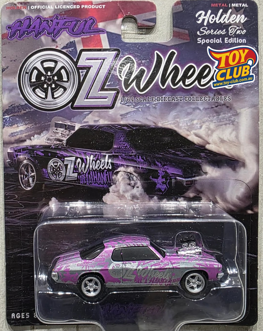 Oz Wheels - RAW CHASE EDITION - Holden HQ Monaro Hanful Wrap Oz Wheels Livery