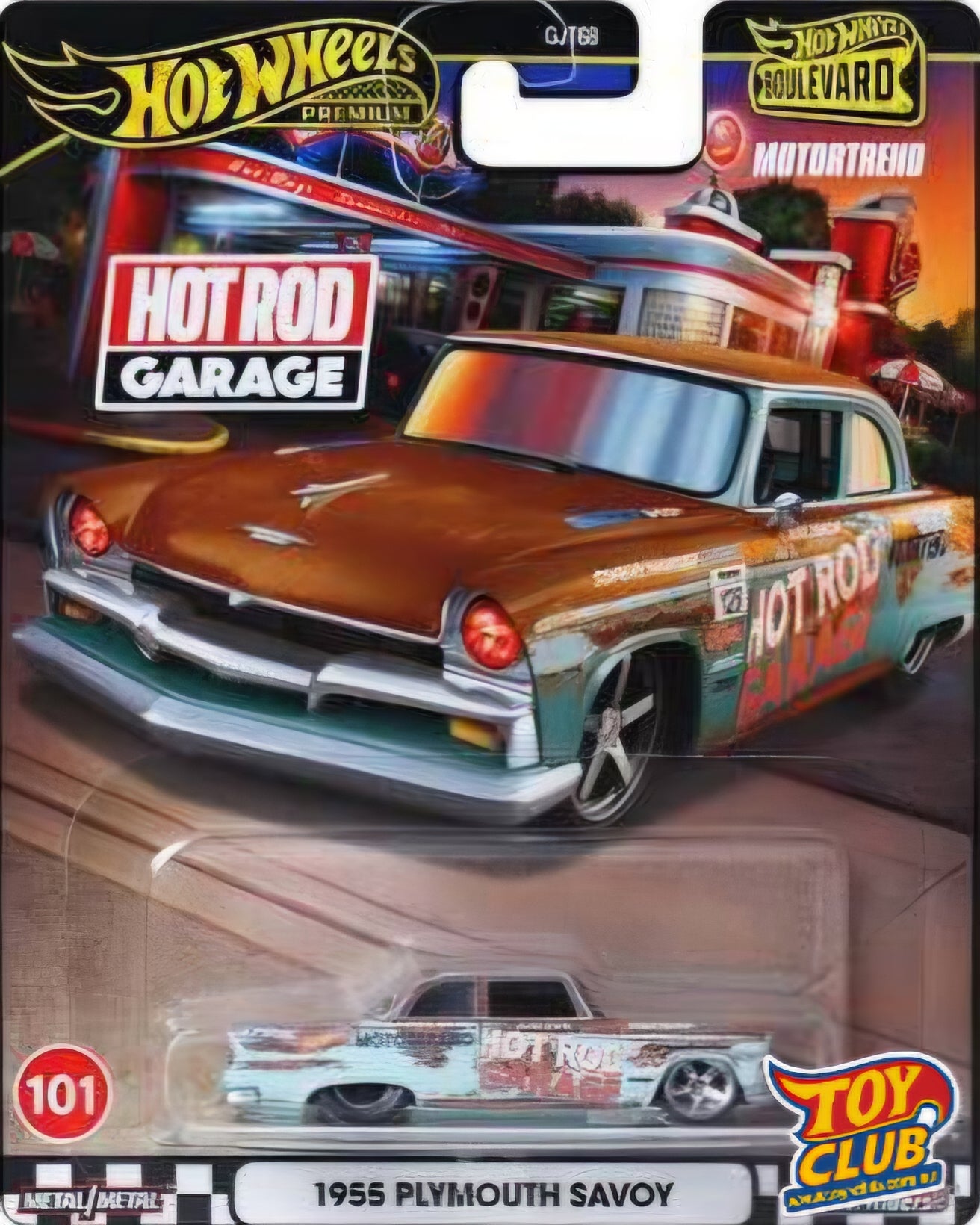 Hot Wheels Premium Boulevard 101 1955 Plymouth Savoy Real Riders 2024