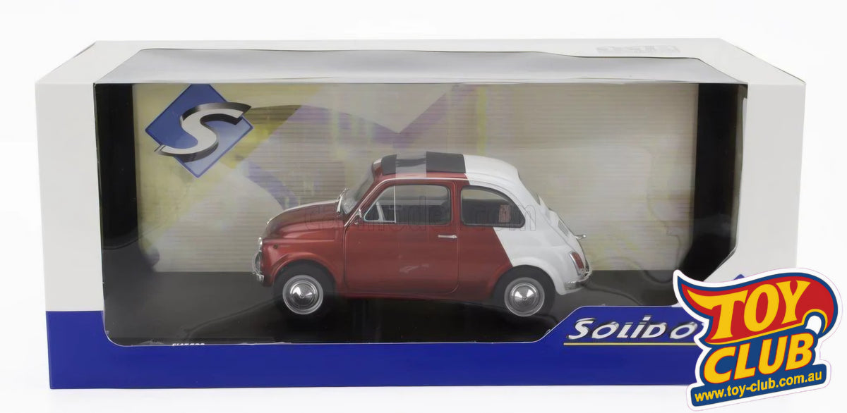 Solido 1965 Fiat 500 Italian Flag Tribute Livery 1:18 Scale