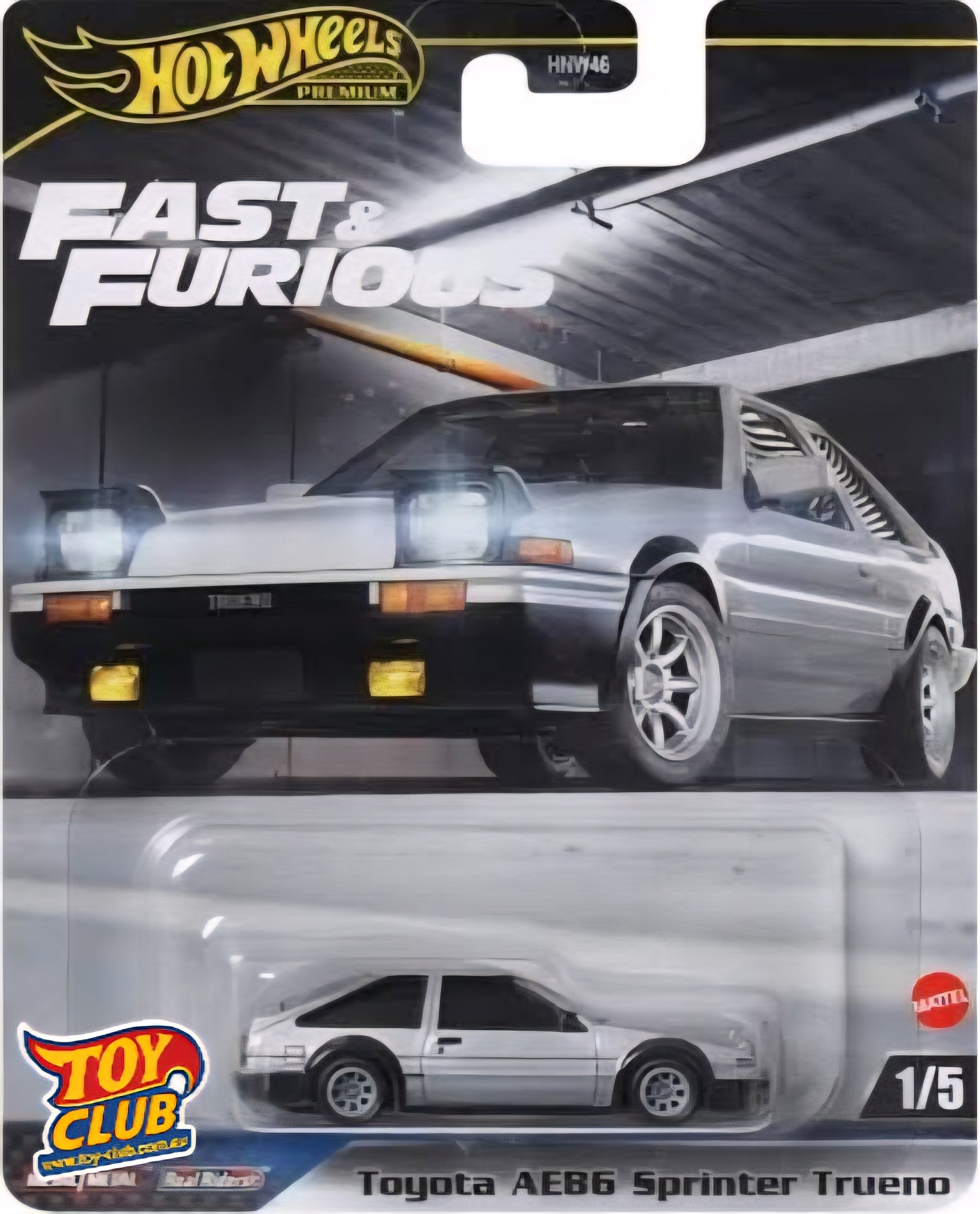 Hot Wheels Premium - Fast & Furious - Toyota AE86 Sprinter Trueno 1/5
