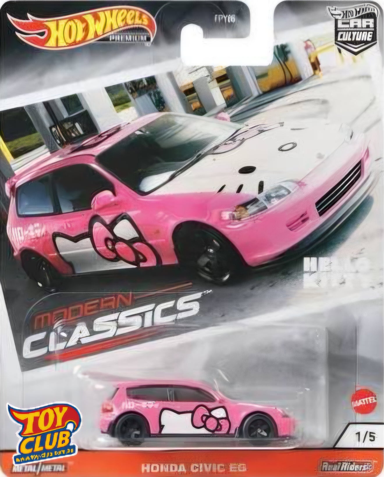 Hot Wheels Car Culture Modern Classics Honda Civic EG Hello Kitty 1/5