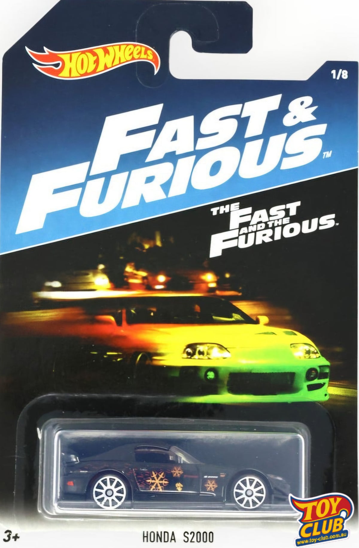 2017 Hot Wheels Fast & Furious Honda S2000 Black 1/8
