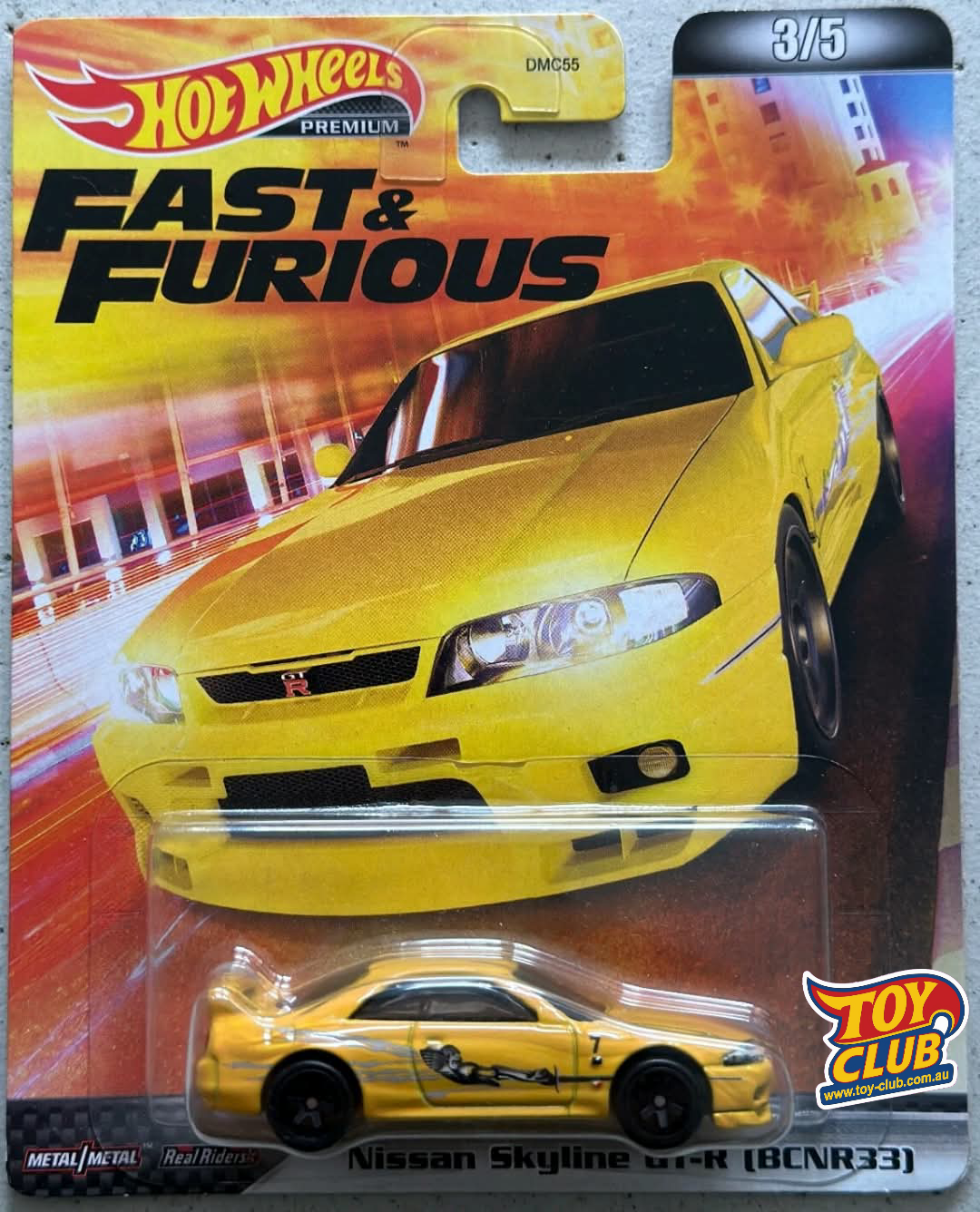 Hot Wheels Premium 2022 Fast & Furious Nissan Skyline GT-R (BCNR33) 3/5