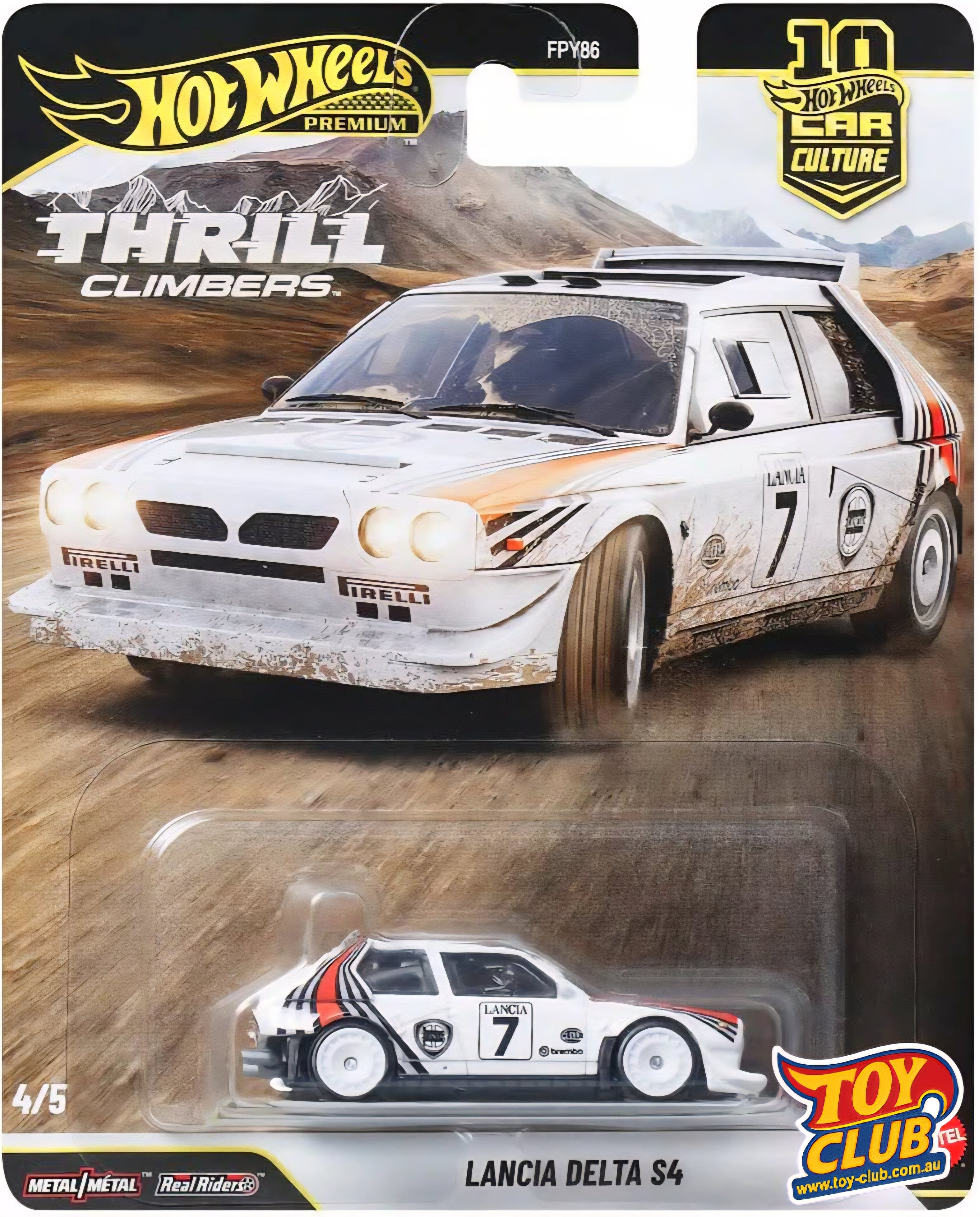 Hot Wheels Premium - Thrill Climbers Culture - Lancia Delta S4 - 4/5