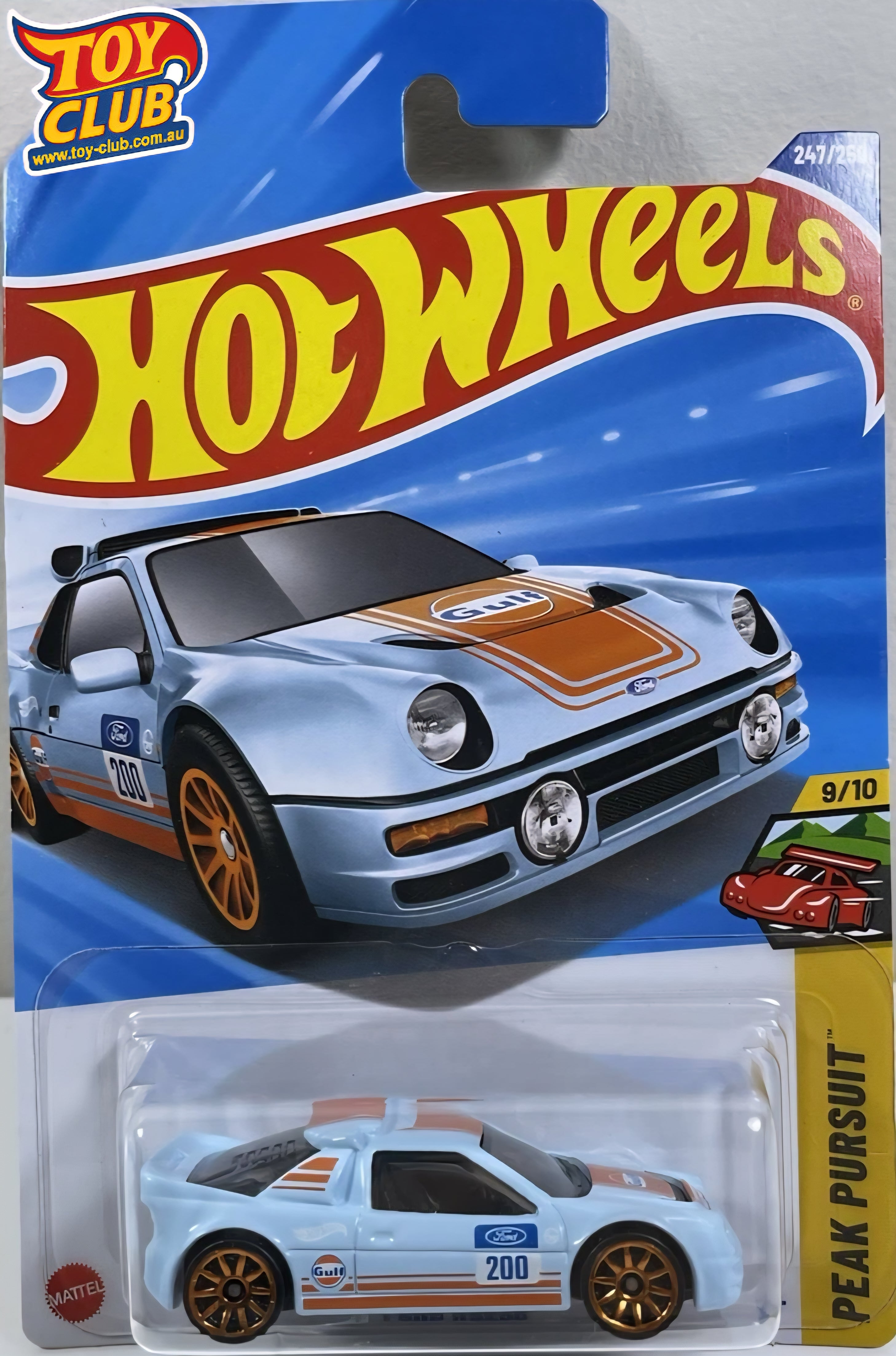 Hot Wheels - Ford RS200 GULF - Peak Pursuit Series