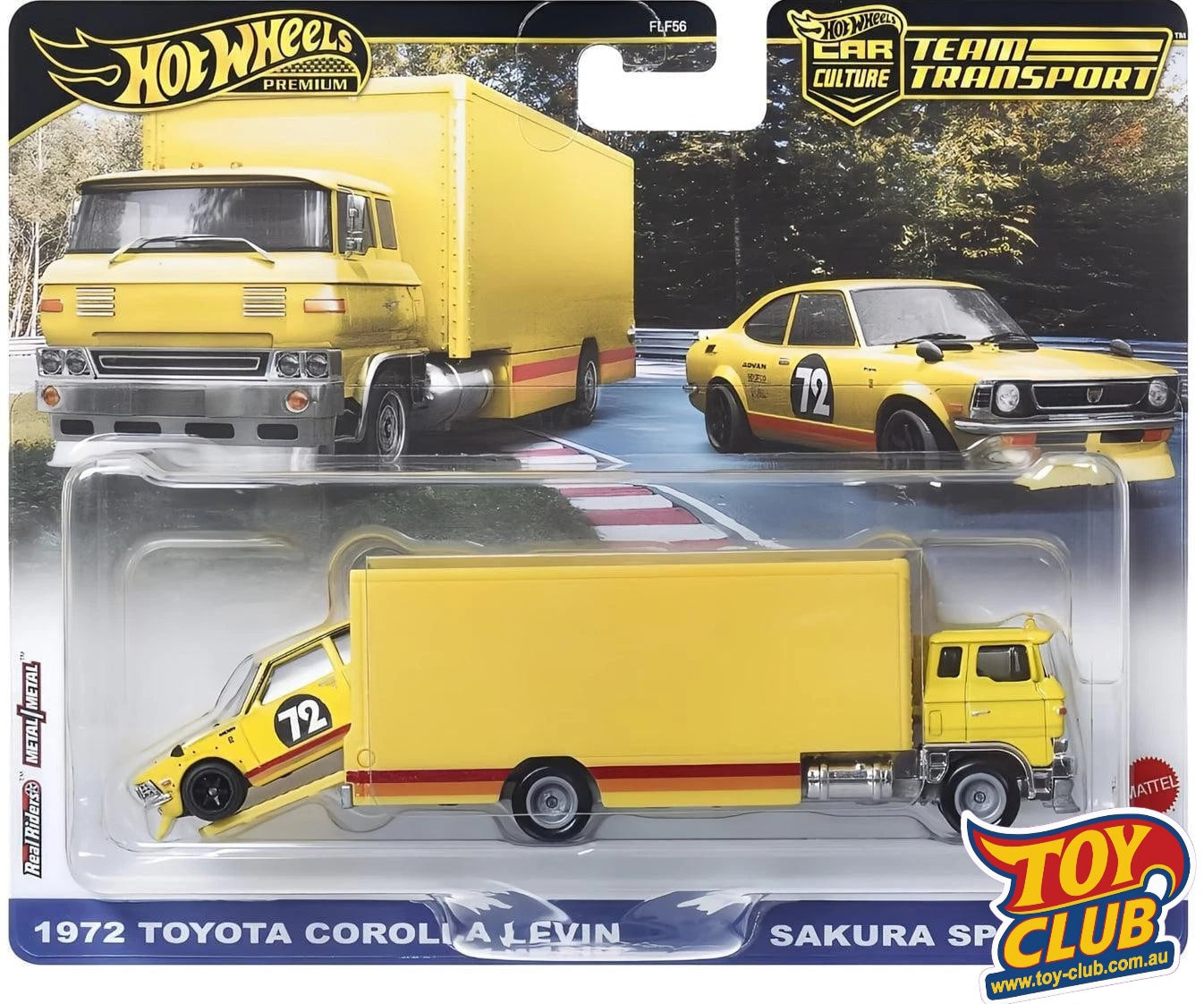 Hot Wheels Premium - Car Culture - Team Transport - Toyota Corolla Levin
