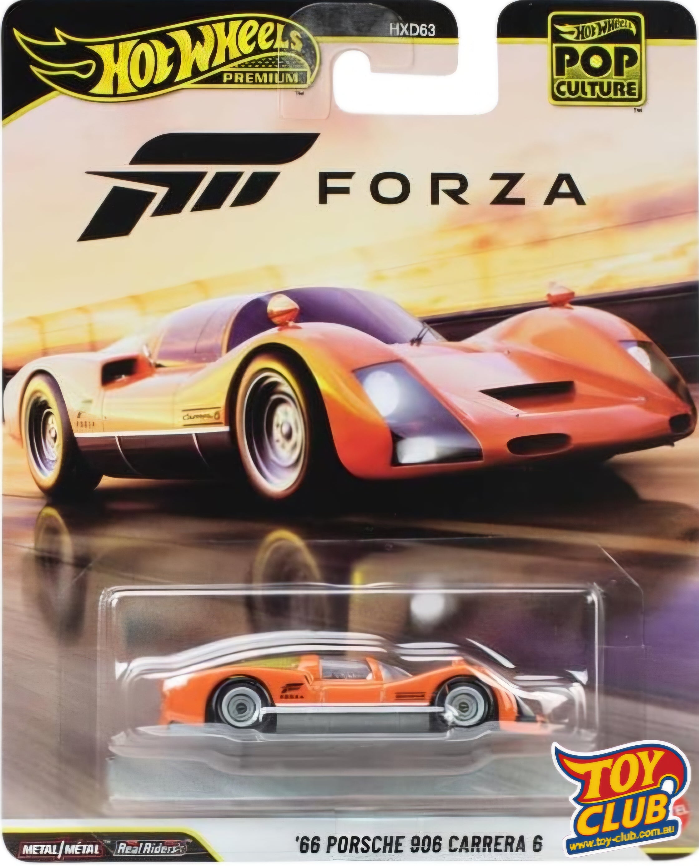 Hot Wheels Premium Pop Culture Forza '66 Porsche 906 Carrera 6 Real Riders