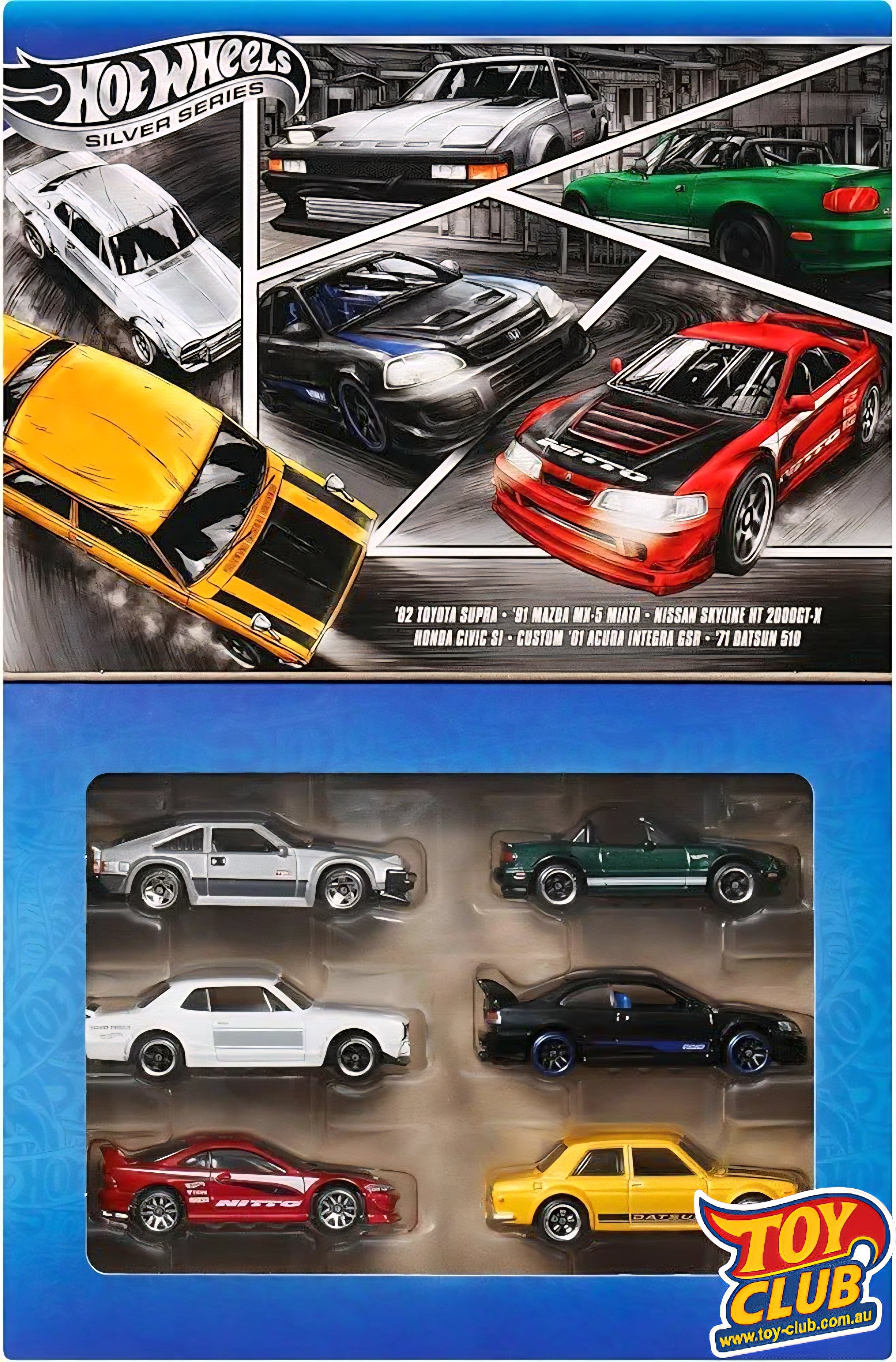 Hot Wheels - 2024 Silver Series - 6 Car Box Set